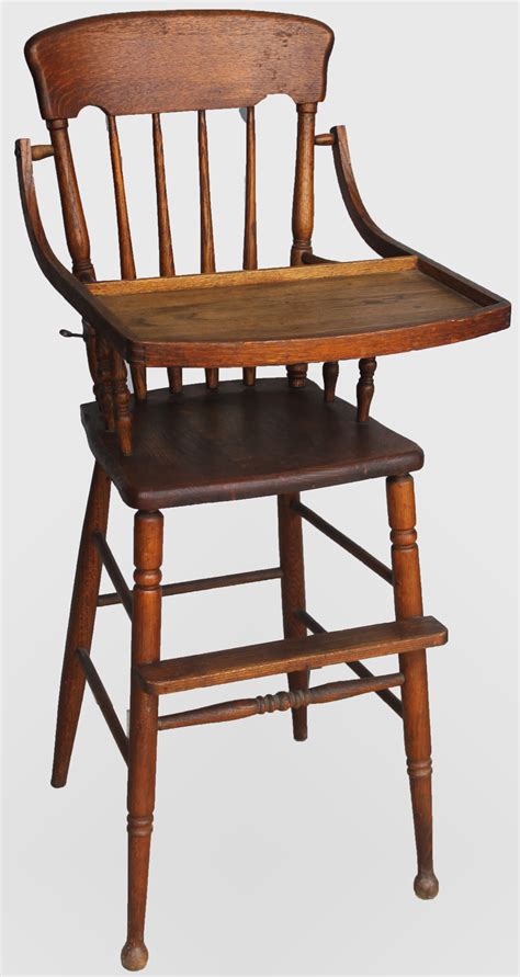 Dining table. . Antique highchair